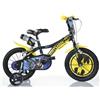 Dino Bikes Bicicletta da Bambino Batman Ruota 14 Pollici 3 4 5 6 anni Bimbo Rotelle Freni