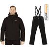 AST COMPLETO DA NEVE SCI UOMO ASTROLABIO AST- AE9A-MQH col. nero/grigio/giallo