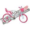 Tecnobike Shop Bici per Bambina Bicicletta Dino Bikes Hello Kitty Club 2 - Taglia 16" Pollici