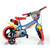 Dino Bikes Bicicletta da Bambino Superman Ruota 12 Pollici 3 4 5 anni Bimbo Rotelle Freno