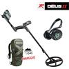 XP METAL DETECTORS METAL DETECTOR DEUS II RC WS6 FULL XP CUFFIE TELECOMANDO PIASTRA FMF 9" ZAINO