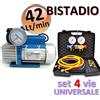 Prodotti KIT Pompa vuoto bistadio 42 Lt + set manometrico 4 VIE universale