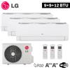 LG ELECTRONICS Climatizzatore 9000+9000+12000 trial split LG Libero Smart WiFi ThinQ DualCool A