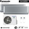 Panasonic Climatizzatore dual split ETHEREA SILVER ARGENTO Panasonic 9000+12000 btu A+++ W
