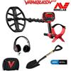 MINELAB METAL DETECTOR VANQUISH 540 MINELAB CUFFIE PIASTRA V12 12" PALA SCAVO DRAPER