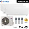 Prodotti KIT Climatizzatore inverter PULAR trial split Wi-Fi 9000 + 9000 + 12000 Btu GREE R32