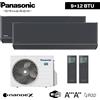Panasonic Climatizzatore dual split ETHEREA GRIGIO GRAFITE Panasonic 9000+12000 btu A+++ W