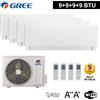 Gree Climatizzatore inverter PULAR quadri split Wi-Fi 9+9+9+9 Btu GREE R32 classe A++
