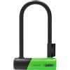 ABUS U-Lock 410K Ultra - Lucchetto per bicicletta e scooter elettrico, pratico e robusto, con pratico supporto per il trasporto sulla bicicletta, accessori per bicicletta, variante 150HB180, verde +
