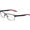 Nike Occhiali da Vista NIKE NIKE 8130 073 SATIN BLACK/GYM RED 54/16/140 Uomo