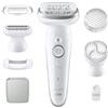 Braun Epilatore SILK EPIL 9 3in1 Ricaricabile White e Silver SES9 061