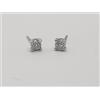 RECARLO ORECCHINI A BOTTONE PUNTO LUCE ORO BIANCO 18K E DIAMANTI 0,21 CT (0175)