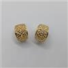 ORECCHINI A BOTTONE CON CLIPS IN ORO GIALLO 18KT 5,6 GRAMMI (7562)