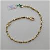 FULKRO BRACCIALE DA UOMO A MAGLIA PIENA IN ORO BIANCO E GIALLO 18KT 750 9,6 GR. (0619)