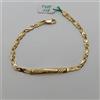 BRACCIALE DA UOMO A MAGLIA CON TARGHETTA IN ORO GIALLO 18KT 11,4 GRAMMI (0613)