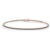 Bliss Bracciale Tennis Bliss Marron Glace 20104380 Oro Rosa Diamanti Neri Bracelet