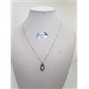 COLLANA DA DONNA CON CIONDOLO CON ZIRCONI IN ORO BIANCO 18KT 750 3 GR. (3390)