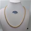 COLLANA UNISEX A MAGLIA FUNE IN ORO GIALLO 18KT 7,15 GRAMMI (7543) 50cm