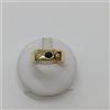 ANELLO UOMO IN ORO GIALLO 18KT 750 CON ZIRCONI 7,35 GRAMMI N.20 (0751)