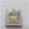 ANELLO DA DONNA FASCIA CON ZIRCONI IN ORO BIANCO 18KT 3,35 GR. (7525) N15
