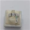 ANELLO DA DONNA SOLITARIO CON ZIRCONE IN ORO BIANCO 18KT 5 GR. (7523) N14