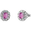 Bliss Orecchini Bliss Regal 20073985 Earrings Oro Bianco Diamanti e Rubini