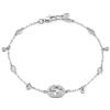 Gucci Jewelry Bracciale Gucci Interlocking Con Diamanti YBA729403003 Bracelet Oro Bianco 17cm