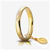 Unoaerre Fede Nuziale Unoaerre Comoda 3,5 mm Oro Giallo 18 kt Con Diamante