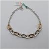 BRACCIALE DA DONNA A MAGLIA IN ORO BIANCO E ROSA 18KT 750 3,2 GRAMMI (0343)