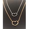 Campanella CATENINA CON CUORE IN ORO BIANCO O GIALLO 18 CT 750
