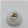 ANELLO DA UOMO ORO GIALLO E BIANCO 18KT 750 CON ZIRCONE 7,5 GRAMMI N.18 (0756)