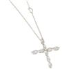 Damiani Collana Croce Damiani Emozioni 20069285 Cross Oro Bianco Diamanti Necklace