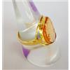 Produzione Orafa Aretina ANELLO CAMMEO SCULTURA CONGHIGLIA DONNA ORO GIALLO 750 18K BAGUE OR JAUNE CAMEO