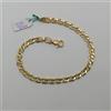 OROAZZURRO BRACCIALE DA UOMO A MAGLIA PIENA IN ORO GIALLO E BIANCO 18KT 11,75 GR. (0649)