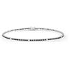 Bliss Bracciale Tennis Bliss Marron Glace 20104366 Oro Bianco Diamanti Neri Bracelet