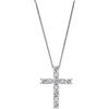 Bliss Collana Croce Bliss Splendori 20074961 Necklace Oro Bianco Diamanti Pavè 0,05 ct