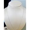 Produzione Aretina ORO BIANCO 750 18KT FORZATINA CATENA UOMO DONNA COLLANA CATENINA GIROCOLLO CM90