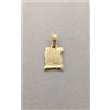 Produzione Orafa Aretina CIONDOLO MEDAGLIA PIASTRINA GRUPPO SANGUIGNO RH ORO GIALLO 18KT 750 PERGAMENA