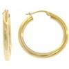 ORECCHINI IN ORO GIALLO O BIANCO 750 18K, A CERCHIO, DIAMETRO 20 MM X 3 MM