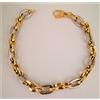 Produzione Orafa Aretina BRACCIALE DONNA 5,4gr ORO GIALLO BIANCO 750 18K BRACELET OR FEMME GOLD WOMAN