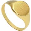 ANELLO IN ORO GIALLO 18K, UOMO, CON CERCHIO CENTRALE, PIATTO, SATINATO DA 9 MM