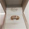 savagioielli Anello rosario in oro giallo 750 18 kt con zirconi incastonati