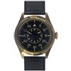 MWC Watches MWC Classic Pilot Automatico Acciaio Nero Bronzo Pelle Aviatore Orologio Uomo