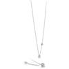 Bliss Collana Salvini Battito 20074782 Necklace Oro Bianco Diamante Punto Luce 0,25 ct