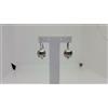 ORECCHINI A PENDOLO CON SFERE IN ORO BIANCO 18KT 750 6,7 GRAMMI (3564)