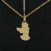 SR Pendente Con Catena Oro 18K 750 Mls. Angelo Di Guardia, Di Profilo