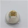 ANELLO DA UOMO SCUDO-SIGILLO IN ORO GIALLO E BIANCO 18KT 5,3 GR. N.25 (7503)