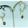 Produzione Orafa Aretina ORECCHINI ORO GIALLO 18KT 750 CERCHIO CERCHIETTO DONNA BAMBINA COCCINELLA ROSSA