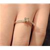 SOLITARIO ORO BIANCO 18 CT CON DIAMANTI CT 0,17 + 0,08 G-VS1 MADE IN ITALY 2252
