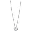 Bliss Collana Salvini petal Cut 20082853 Necklace Oro Bianco Diamante Punto Luce 0,53